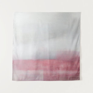 Rosa und Grau abstraktes Kunstgemälde. Moderne Kun Wandteppich