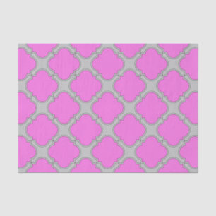 Rosa und grau aus Quatrefolie Seidenpapier