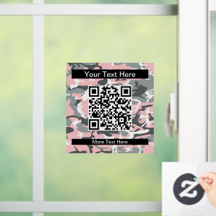 Rosa und Grau Camo, Tarnung, Militär, Armee Fensteraufkleber