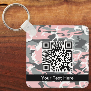 Rosa und Grau Camo, Tarnung, Militär, Armee Schlüsselanhänger