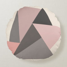 Rosa und Grau Geometrischer Mid-century Modern Sti