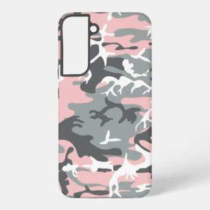 Rosa und Grau Tarnmuster, Militär, Armee Samsung Galaxy Hülle