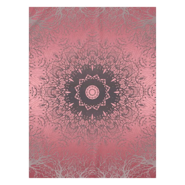 rosa und grau tischdecke (Vorderseite)