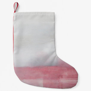 Rosa und Graue Abstrakte Kunstmalerei. Moderne Arp Kleiner Weihnachtsstrumpf