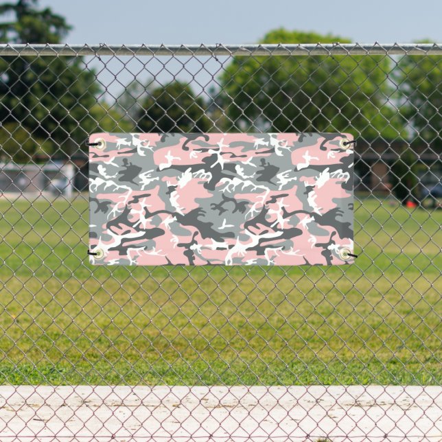 Rosa und graue Camouflage, Militär, Armee Banner (Insitu)