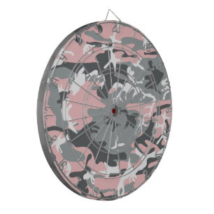 Rosa und graue Camouflage, Militär, Armee Dartscheibe