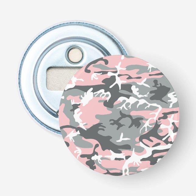 Rosa und graue Camouflage, Militär, Armee Flaschenöffner (Vorderseite)