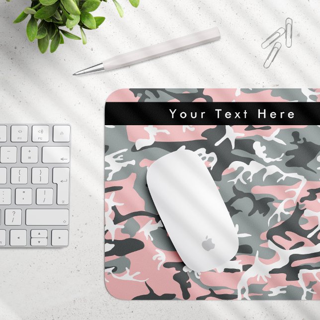 Rosa und graue Camouflage, Militär, Armee Mousepad (Von Creator hochgeladen)
