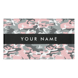 Rosa und graue Camouflage, Militär, Armee Namenschild