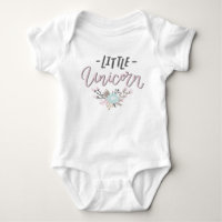 Rosa und graue kleine Einhornhandschrift mit Blume