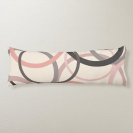 Rosa und graue Kreise Seitenschläferkissen