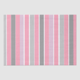 Rosa und graue Streifen Seidenpapier