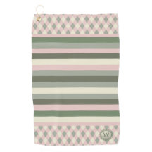 Rosa und grün Mit Monogramm