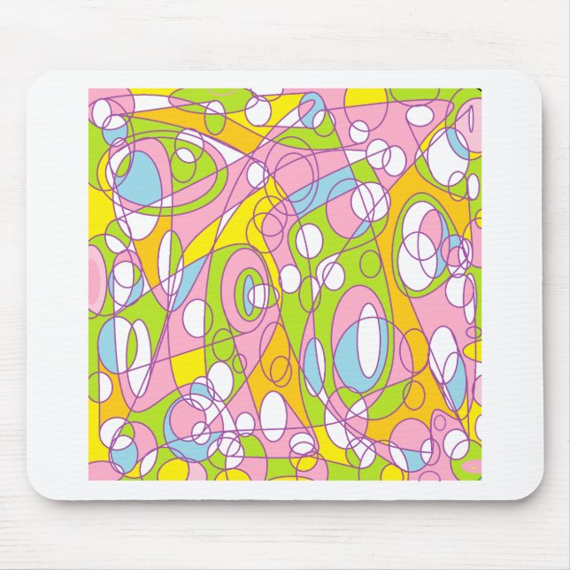 Rosa und Grün Mousepad (Vorne)