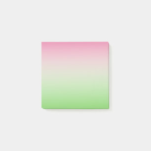 Rosa und grüne AKA  Post-it Klebezettel