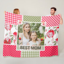 Rosa und grüne Aquarellfarben Blumenmuster-Mama