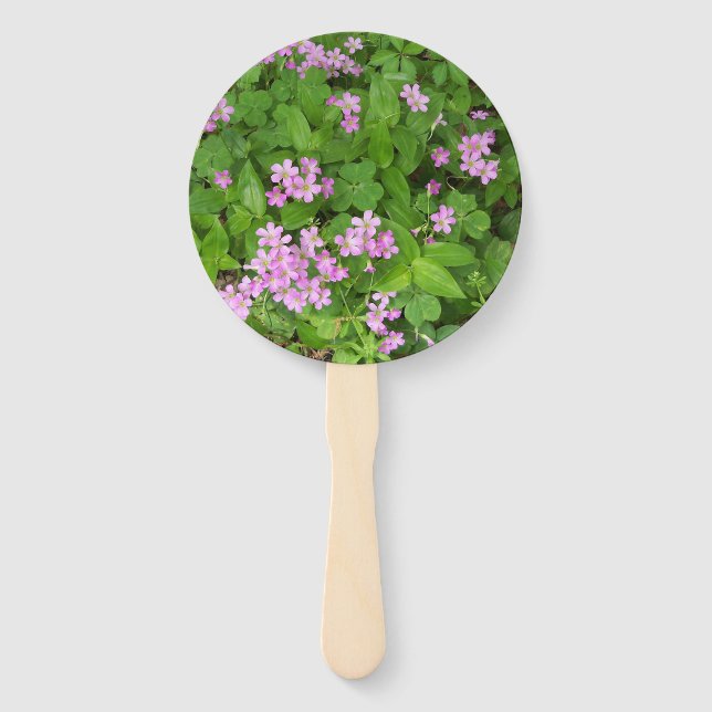 Rosa und grüne Blume auf einem Programmlüfter Fächer (Vorderseite)