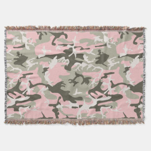 Rosa und grüne Camouflage, Militär, Armee Decke