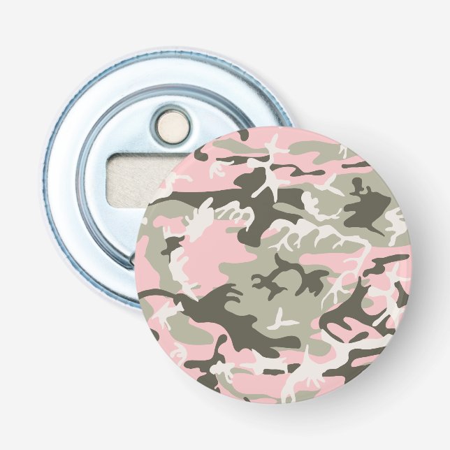 Rosa und grüne Camouflage, Militär, Armee Flaschenöffner (Vorderseite)