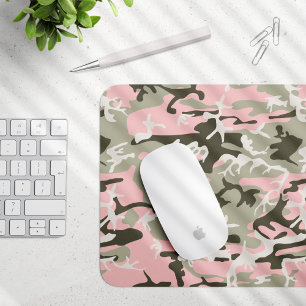 Rosa und grüne Camouflage, Militär, Armee Mousepad