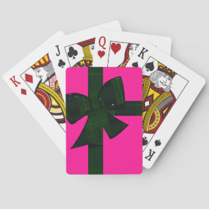 Rosa und grüne Geschenkpapier-Themen-Spielkarten Spielkarten