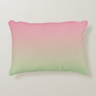 "Rosa und grüne Ombre" Zierkissen