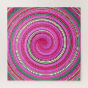 Rosa und grüne Spirale