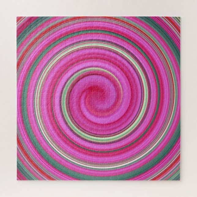 Rosa und grüne Spirale (Vertikal)