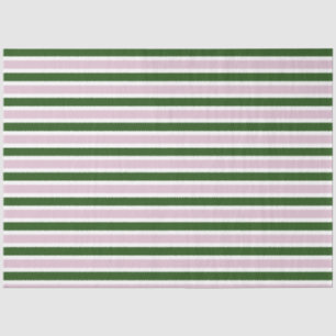 Rosa und grüne Streifen Seidenpapier