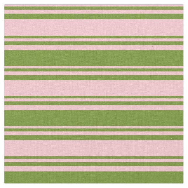 Rosa und grüne Streifen Stoff (Nahaufnahme)