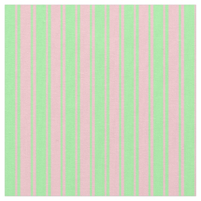Rosa und grüne Streifen Stoff (Nahaufnahme)