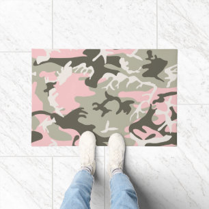 Rosa und grüne Tarnung, Militär, Armee Fußmatte