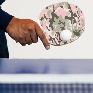 Rosa und grüne Tarnung, Militär, Armee Tischtennis Schläger