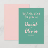 Rosa und grüne Wavy-Hochzeit