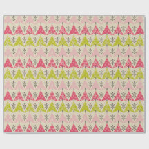 Rosa und grüne Weihnachtsbäume