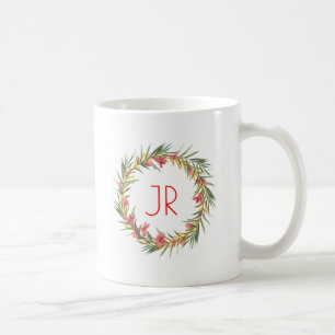 Rosa und grüne Weihnachtsfeier Kaffeetasse