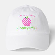 Rosa und grüner gepunkteter Lehrerapfel
