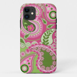 Rosa und grüner Paisley iPhone 5 Kasten Case-Mate iPhone Hülle