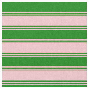 Rosa und grünes gestreiftes/gelbes Muster Stoff