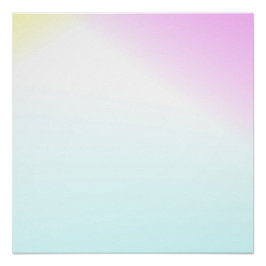 Rosa und himmelblauer moderner Gradient-Kunst-Wand Poster