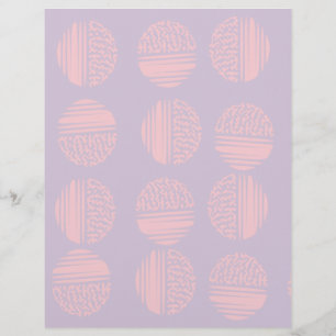 Rosa und Lavendel Kreis Scrapbook Papier