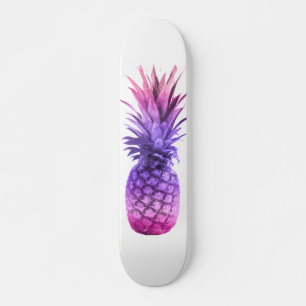Rosa und Lila Ananas Skateboard