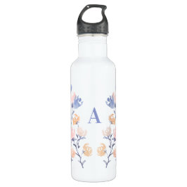 Rosa und Lila | Blume Edelstahlflasche