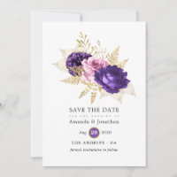 Rosa und Lila Blumenhochzeit