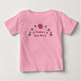 Rosa und Lila Blütenpflanze Baby T-shirt