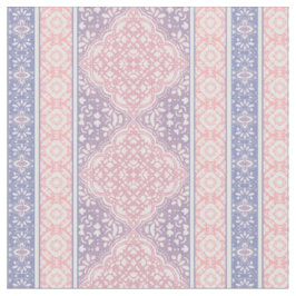 Rosa und Lila Bohemisches Fliesenmuster Stoff