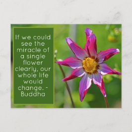 Rosa und Lila Dahlia-Blume Inspiration Postca Postkarte
