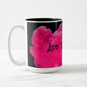 Rosa und Lila Digitalrauchen Zweifarbige Tasse