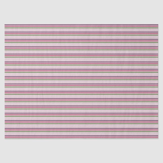 Rosa und Lila einfacher Streifen Seidenpapier (Vorderseite)