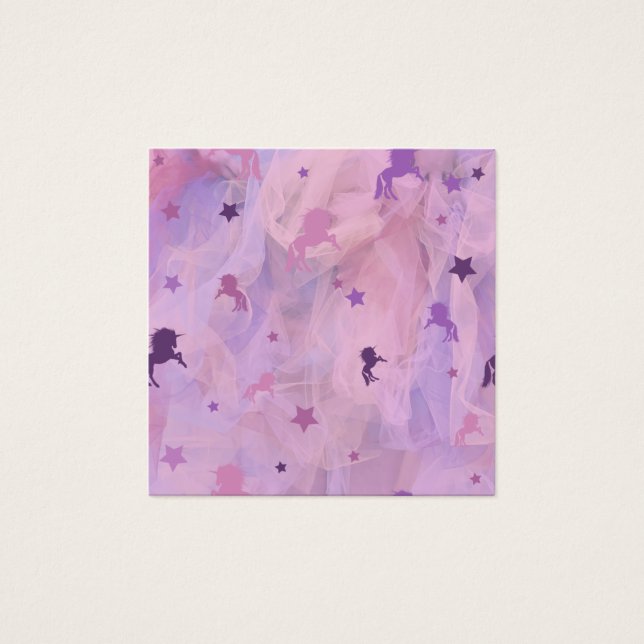 Rosa und lila Einhorn- und Sterndesign - Mädchen s (Vorderseite)